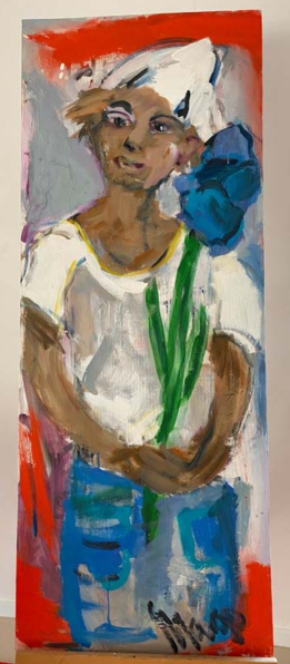Blume | Termpera/Leinwand 80x100cm