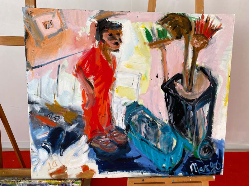 Putzman | Termpera/Leinwand 140x120cm