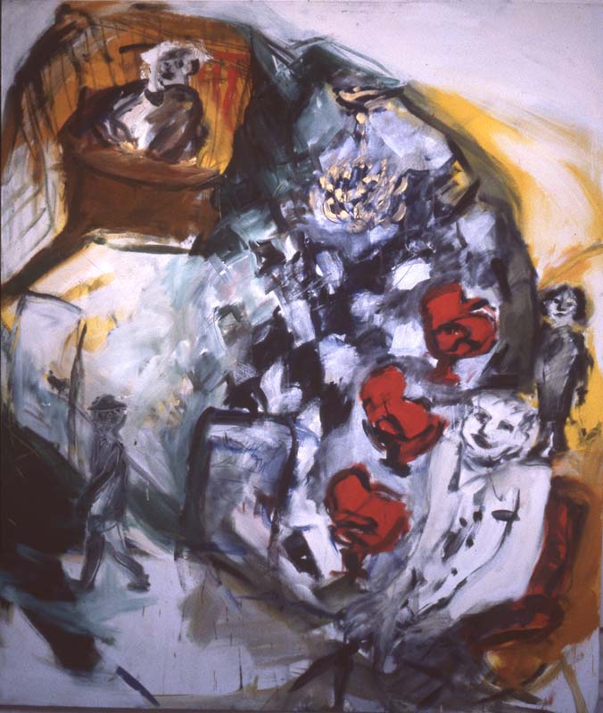 barbershop | Tempera/Leinwand 140x180 cm