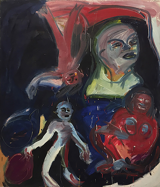 dark1 | Tempera/Leinwand 160x140 cm