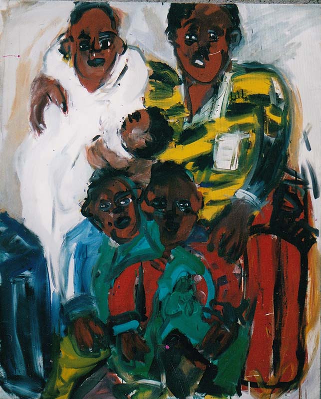 Immigrants2 | Tempera/Leinwand 160x140 cm