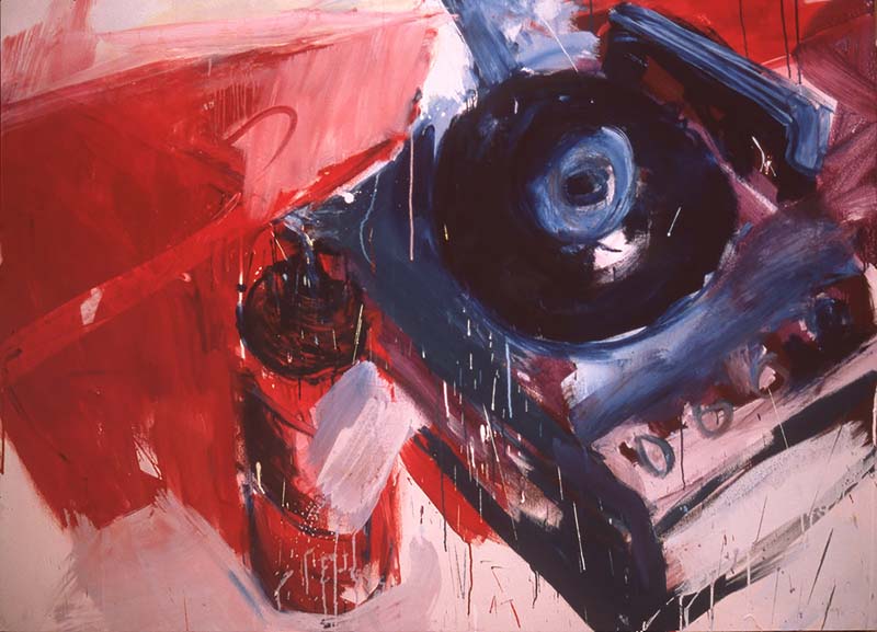 Plattenspieler | Tempera/Leinwand | 140 x 126 cm