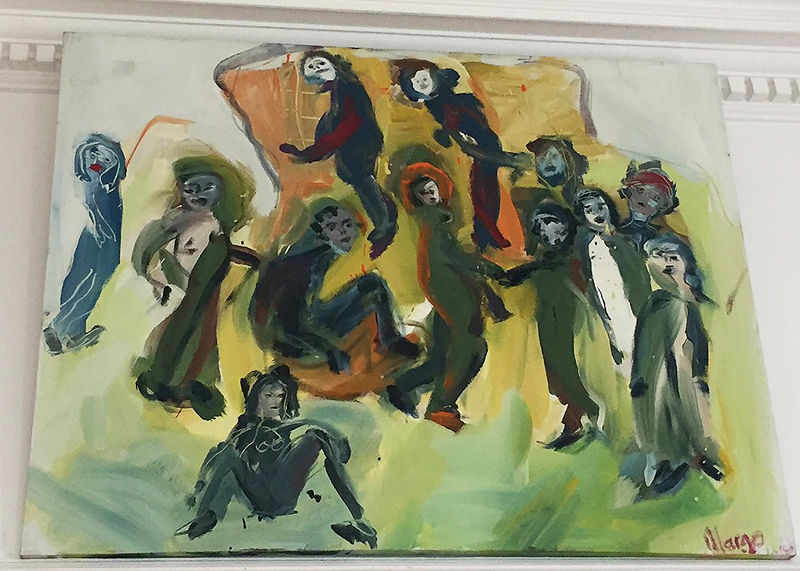Platz 5 | Tempera/Leinwand | 140 x 120 cm