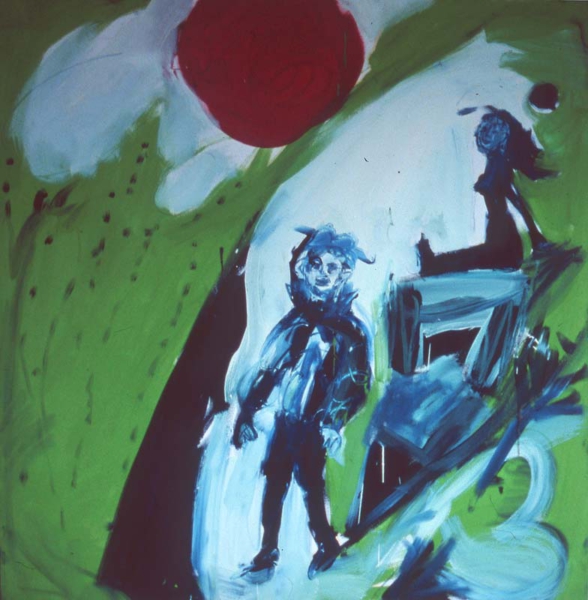 R+J | Tempera/Leinwand | 100 x 100 cm