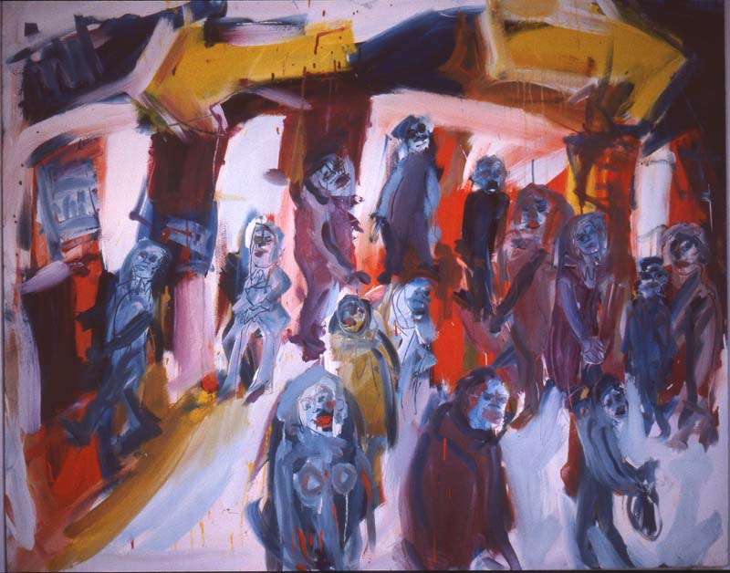 subway | Tempera/Leinwand 160x140 cm