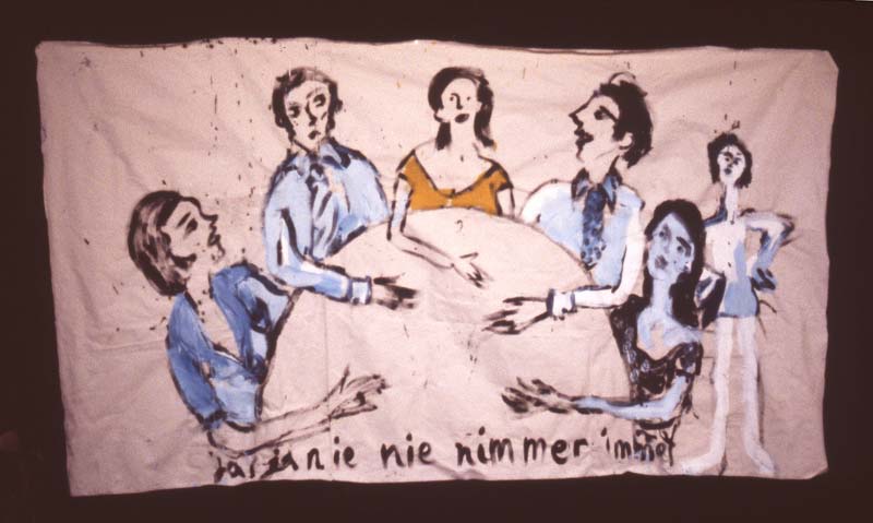 ja,nein | Tempera/Leinwand | 150x160 cm