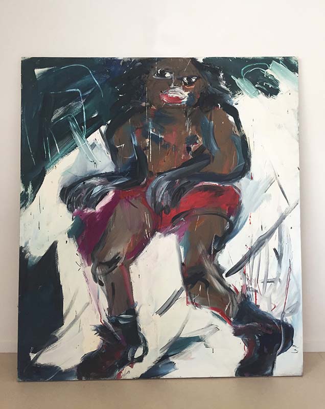 running | Tempera/Leinwand 160x180 cm