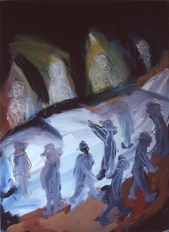 street1 | Tempera/Leinwand 120x140 cm