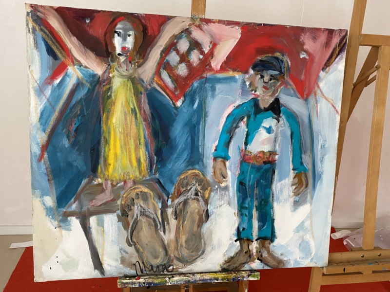V | Termpera/Leinwand 140x120cm