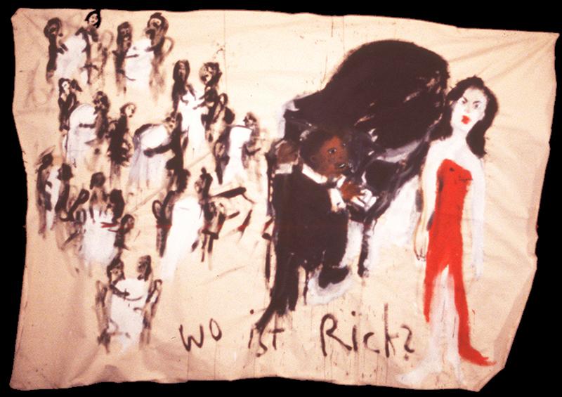 Wo ist Rick | Tempera/Leinwand | 140 x 180 cm