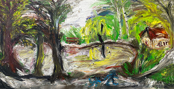 Kurpark |  Öl/Leinwand 108x66cm