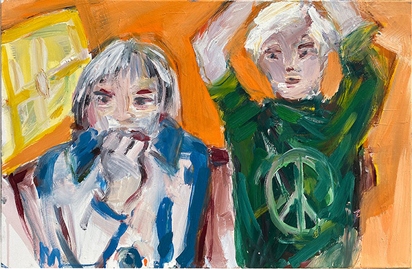 M+A |  Tempera/Leinwand. 90x60cm