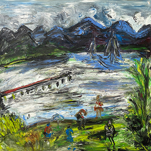 Chiemsee |  Öl/Leinwand 100x100cm