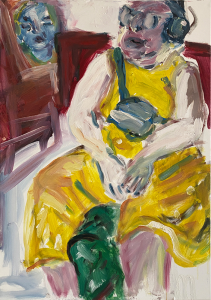 P  |  Tempera/Leinwand. 100x70cm