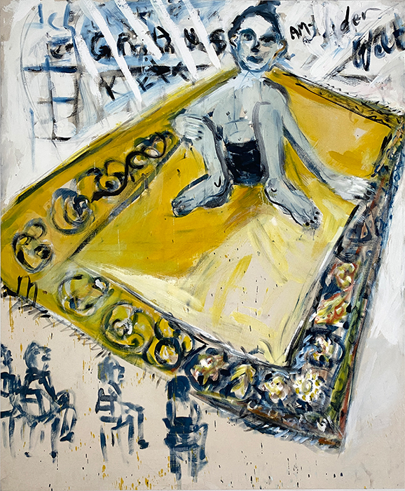 Ich erzähl Dir |  Termpera/Leinwand 180x150 cm