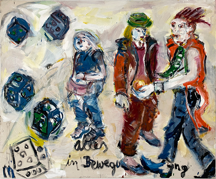 alles in Bewegung |  Termpera/Leinwand 180x150 cm