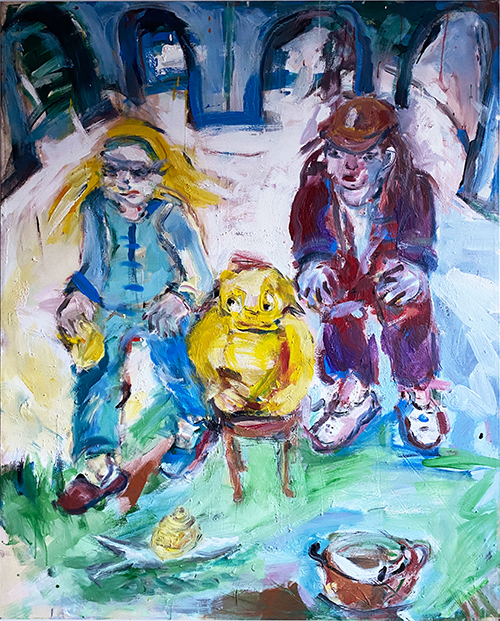 Schnecke |  Tempera/Leinwand  155x125cm