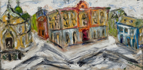 Rosenheim | Öl/Leinwand   90x45cm