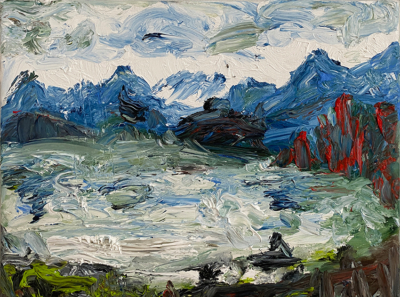 Chiemsee1 | Öl/Leinwand 40x30cm