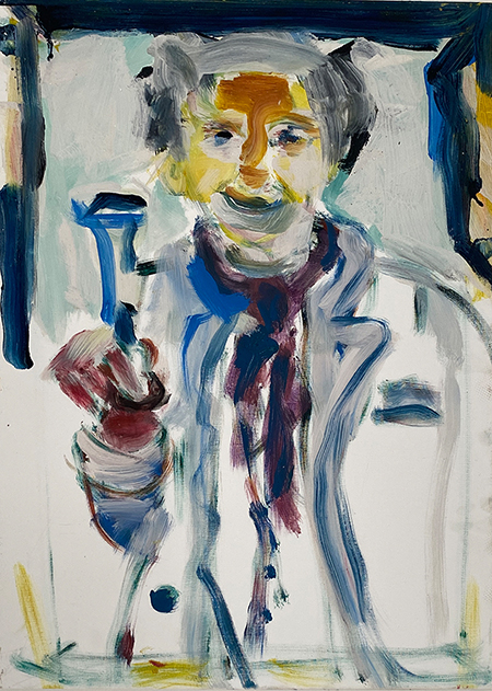 "D" | Tempera/Leinwand 50x70cm