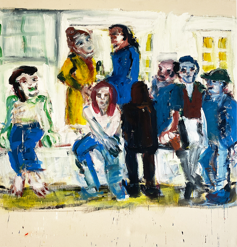 "Rampe" |  Termpera /Leinwand  160x150 cm
