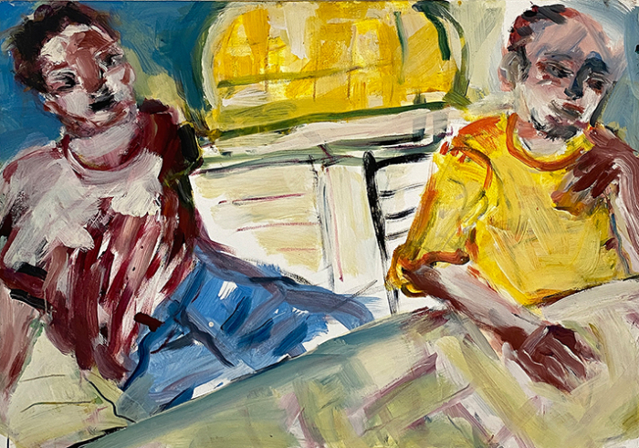 "2" | Tempera/Leinwand  100x120cm