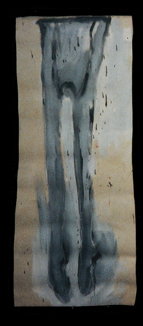 Strumpfhose | Tempera/Leinwand | 100 x 70 cm