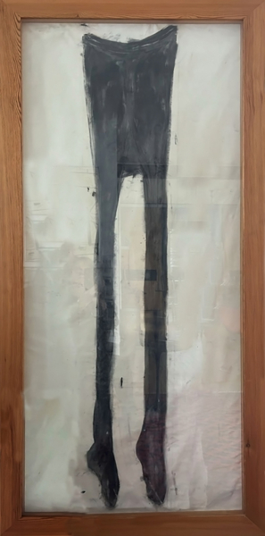 Strumpfhose |  Tempera/Leinwand | 100 x 70 cm