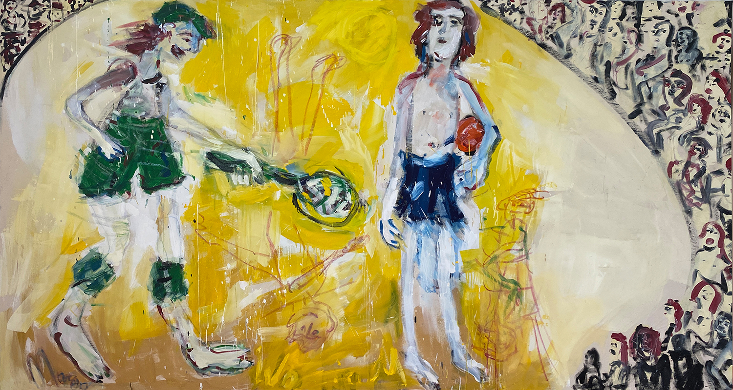 Wo ist | Pigment/Leinwand 270x150 cm